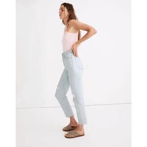 MADEWELL The Momjean in Harman Wash: Raw-Hem Edition Size 24 High Rise Taper 90s